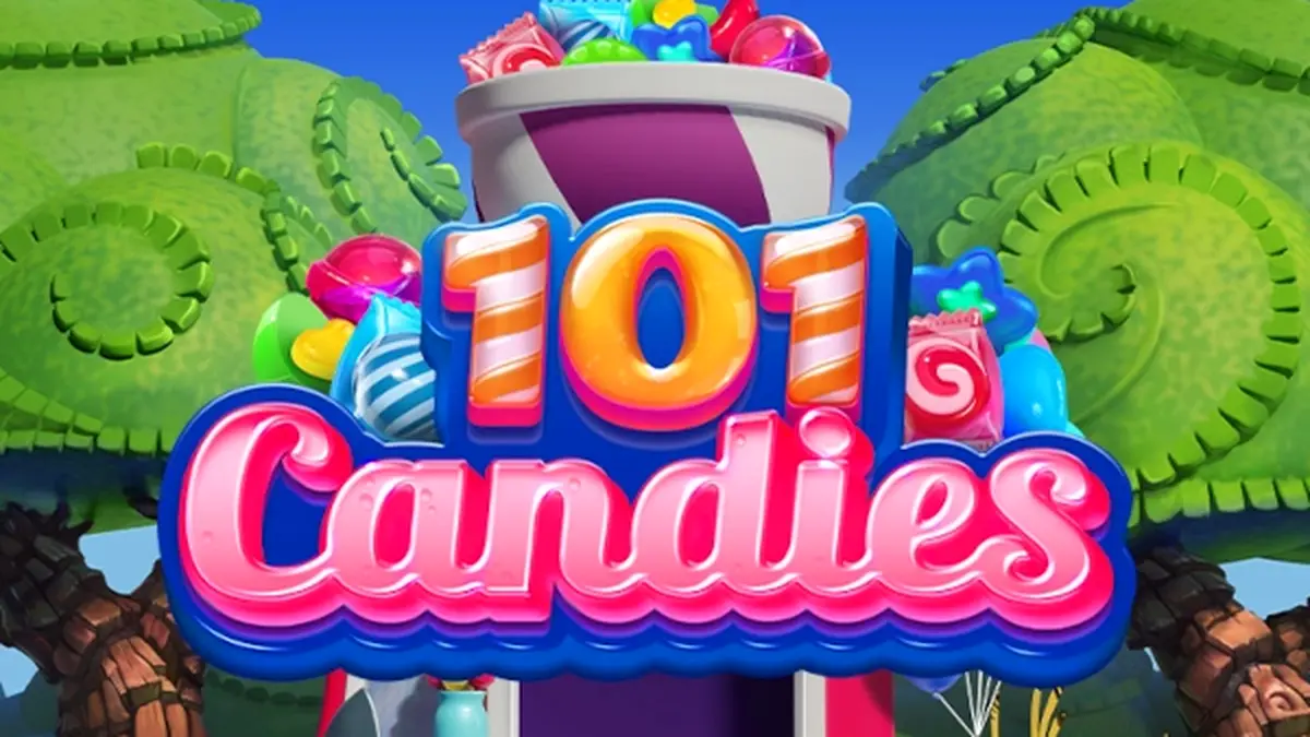 Makulay na interface ng 101 Candies slot game